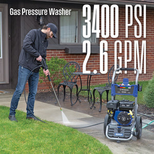 Westinghouse WPX3400 Gas Powered Pressure Washer - 3400 PSI - 2.6 GPM