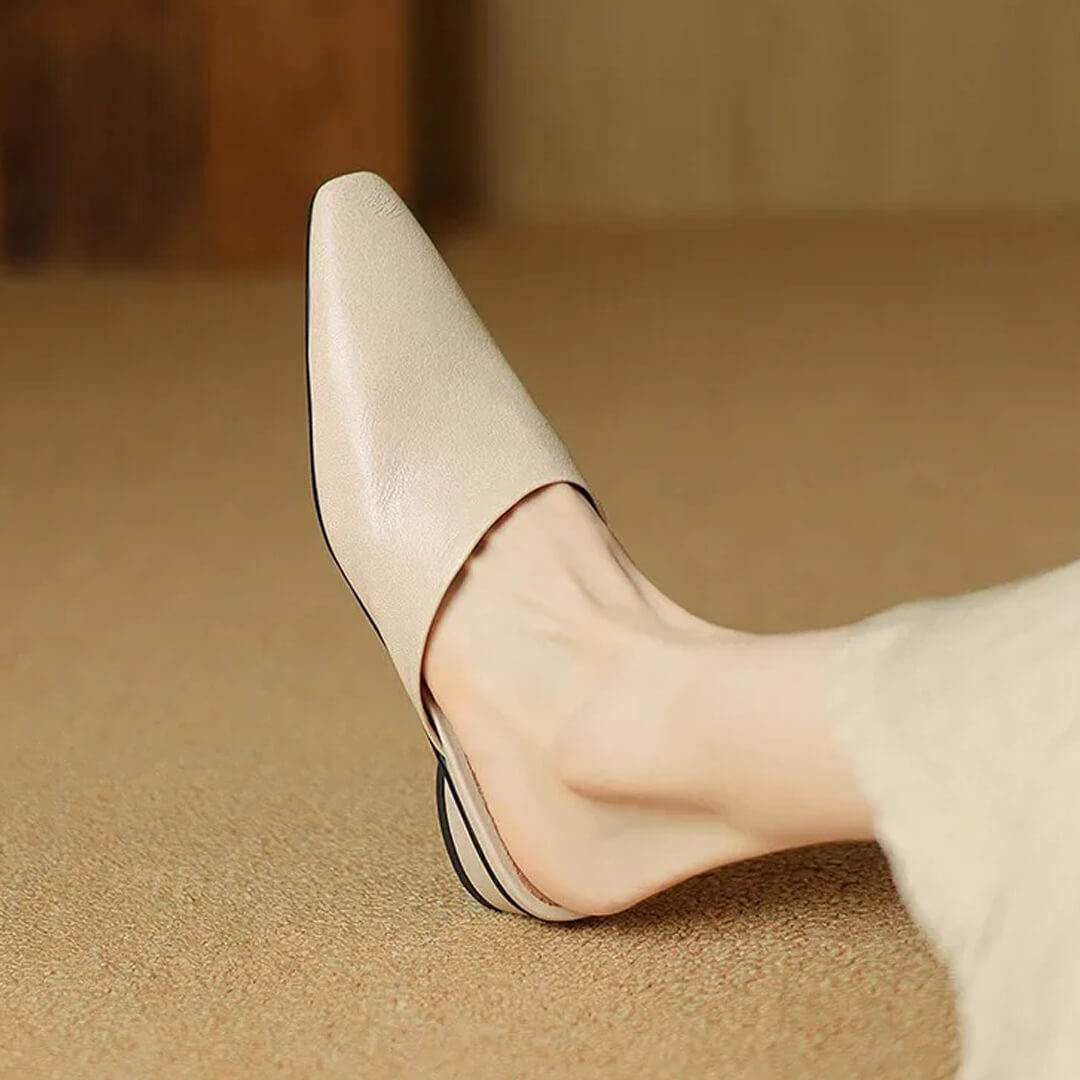 Serena Genuine Leather Mules