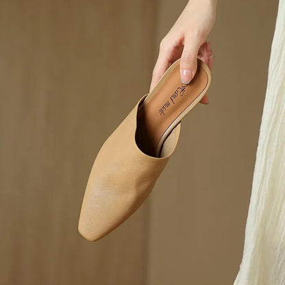 Serena Genuine Leather Mules
