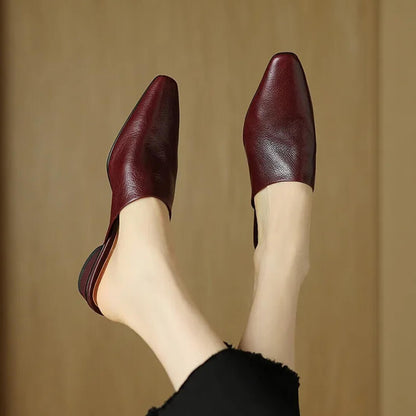 Serena Genuine Leather Mules