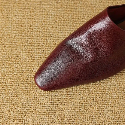 Serena Genuine Leather Mules