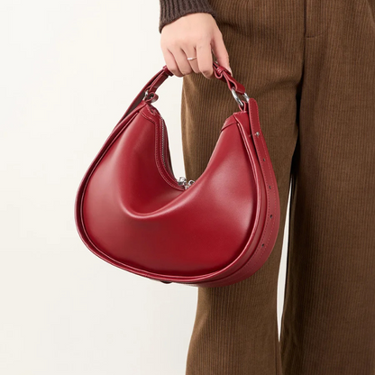 Aurelia Crescent Leather Bag