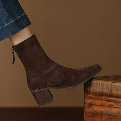 Marvia Genuine Suede Boots