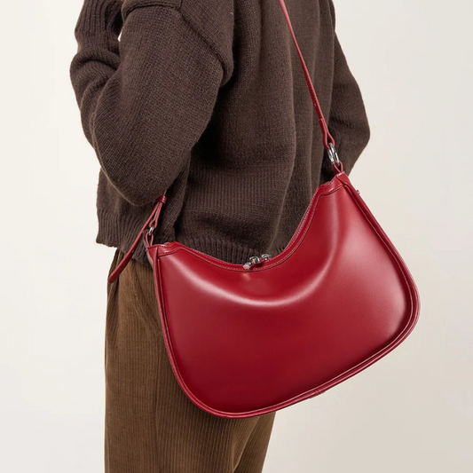 Aurelia Crescent Leather Bag