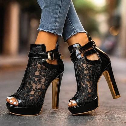 Aveline Lace Heels