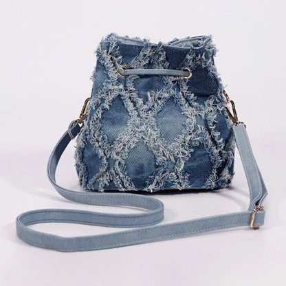 Cassia Denim Bucket Bag