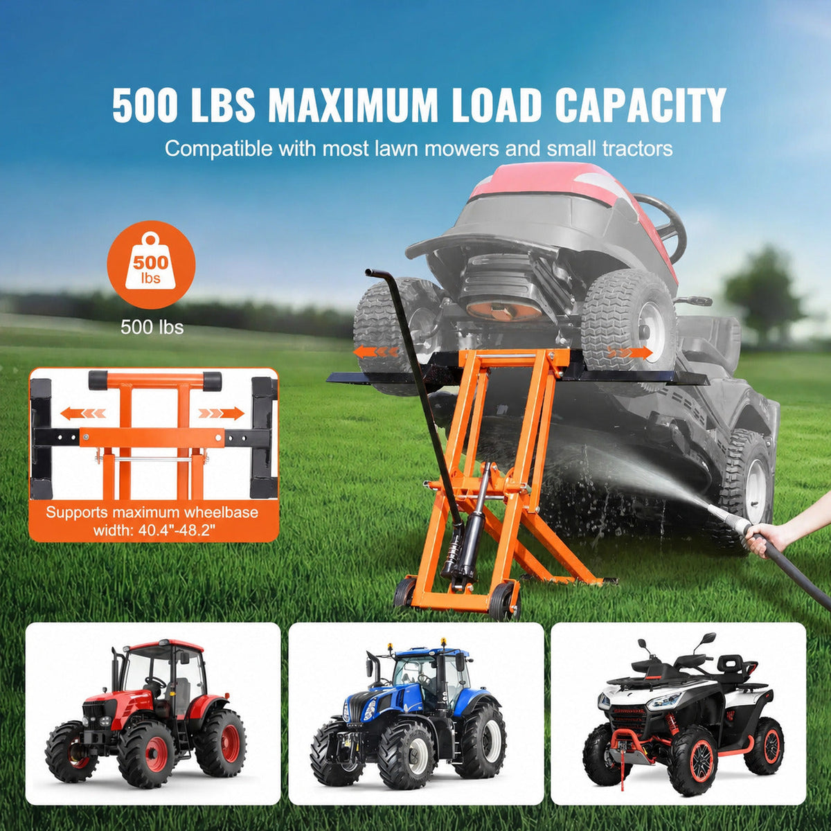 500 lb Hydraulic Lawn Mower Lift product view 1