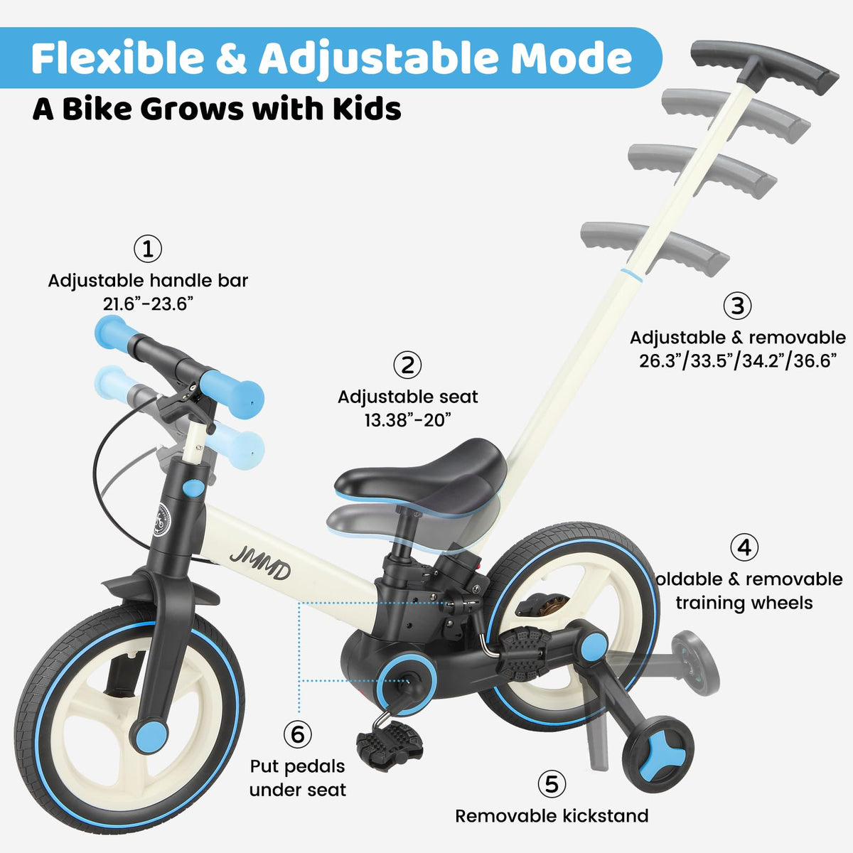 6-in-1 Convertible Toddler Bike product view 9