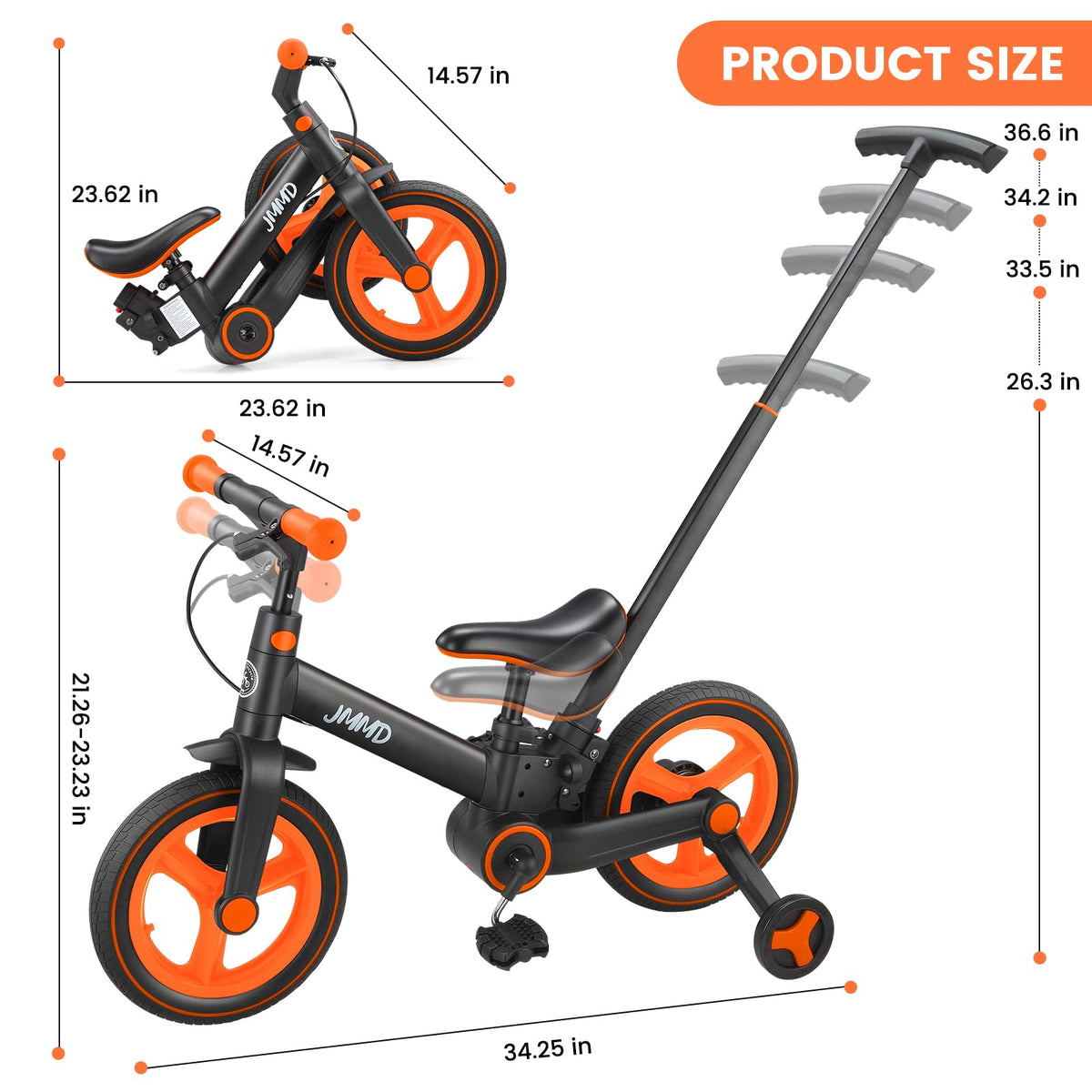 6-in-1 Convertible Toddler Bike product view 11