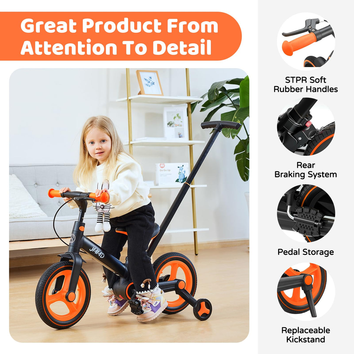 6-in-1 Convertible Toddler Bike product view 13