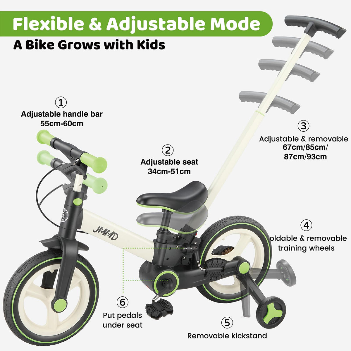6-in-1 Convertible Toddler Bike product view 19