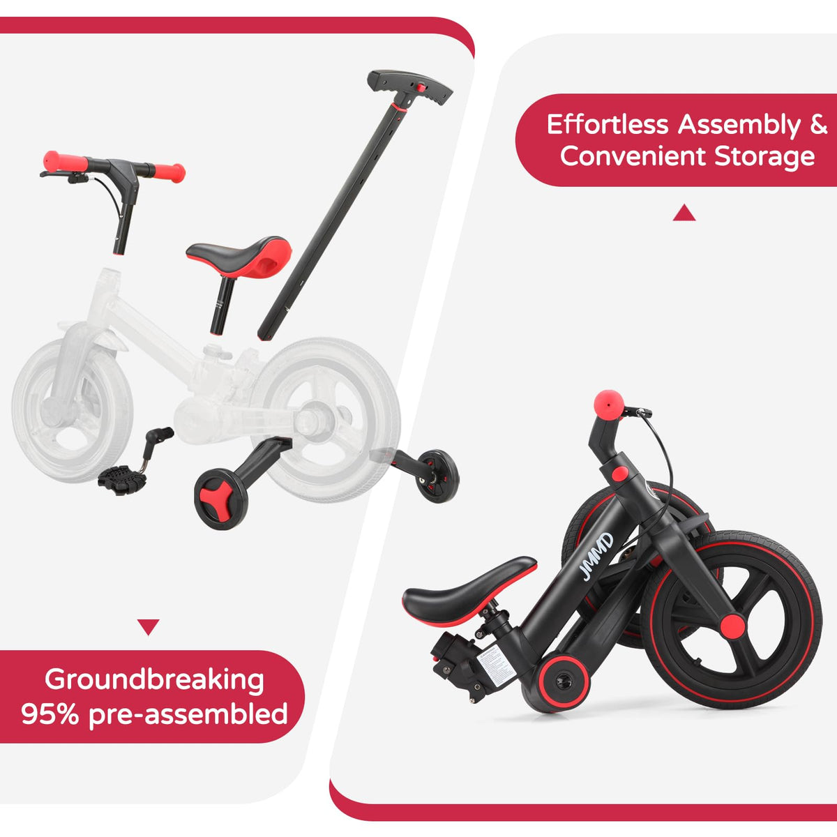 6-in-1 Convertible Toddler Bike product view 24