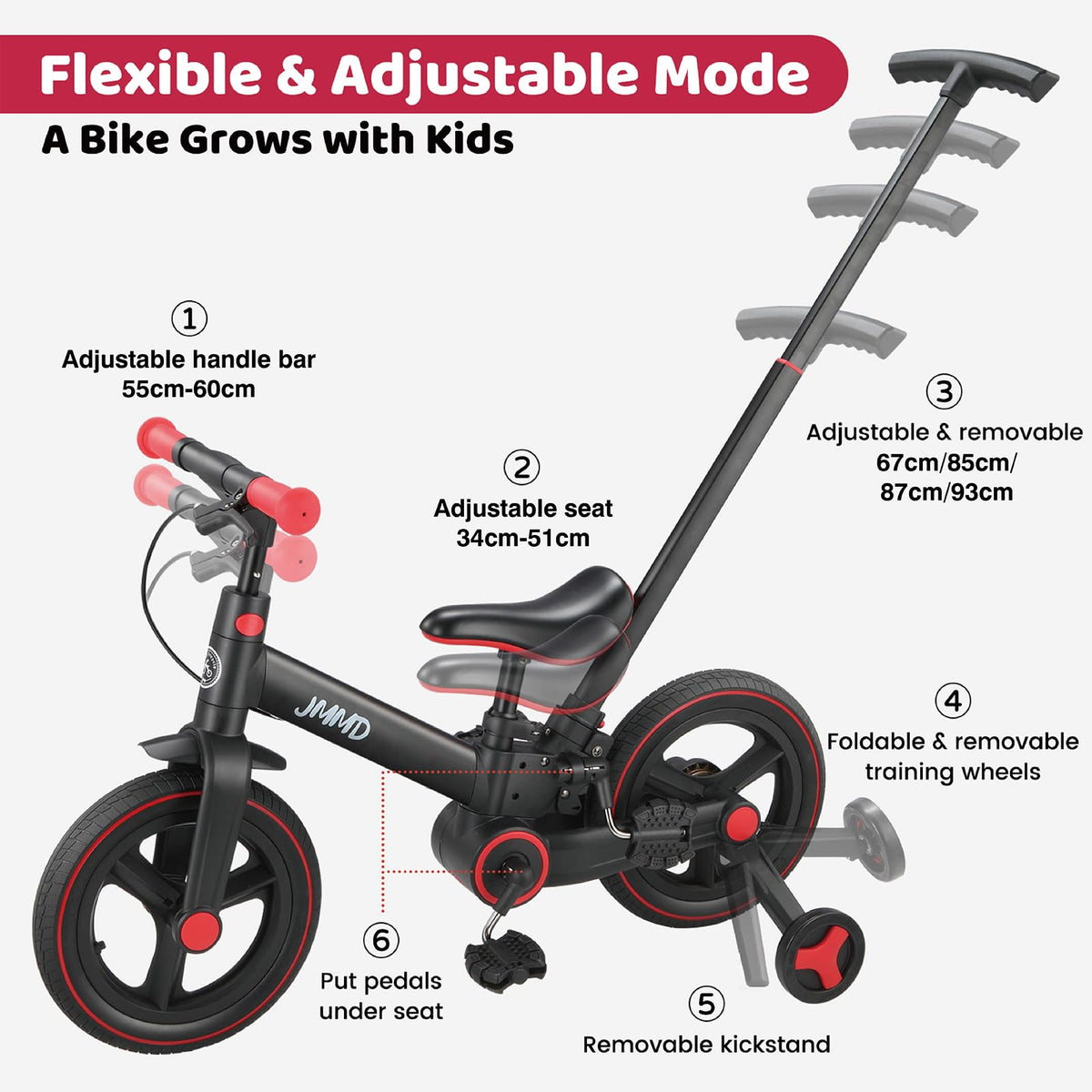 6-in-1 Convertible Toddler Bike product view 26