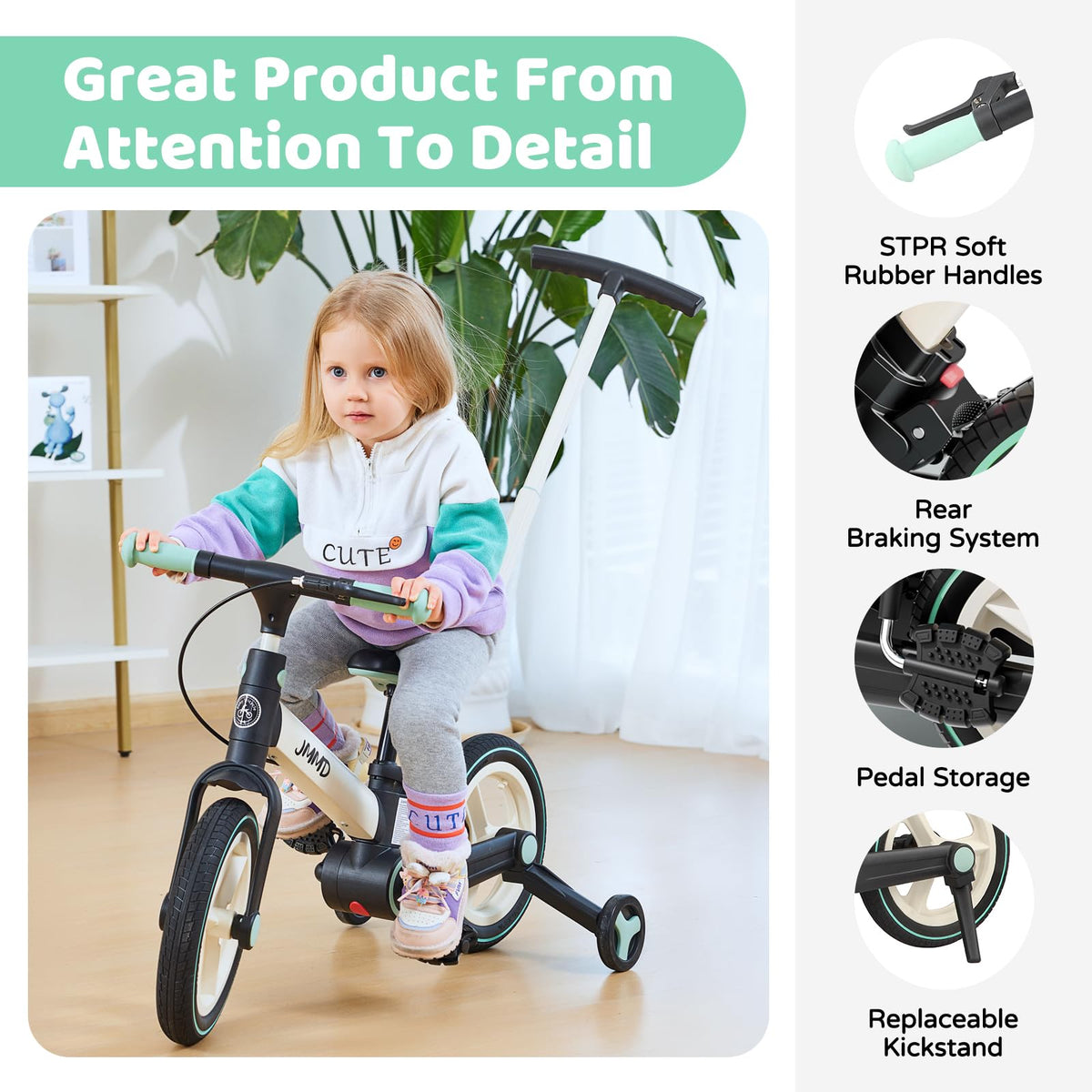 6-in-1 Convertible Toddler Bike product view 28