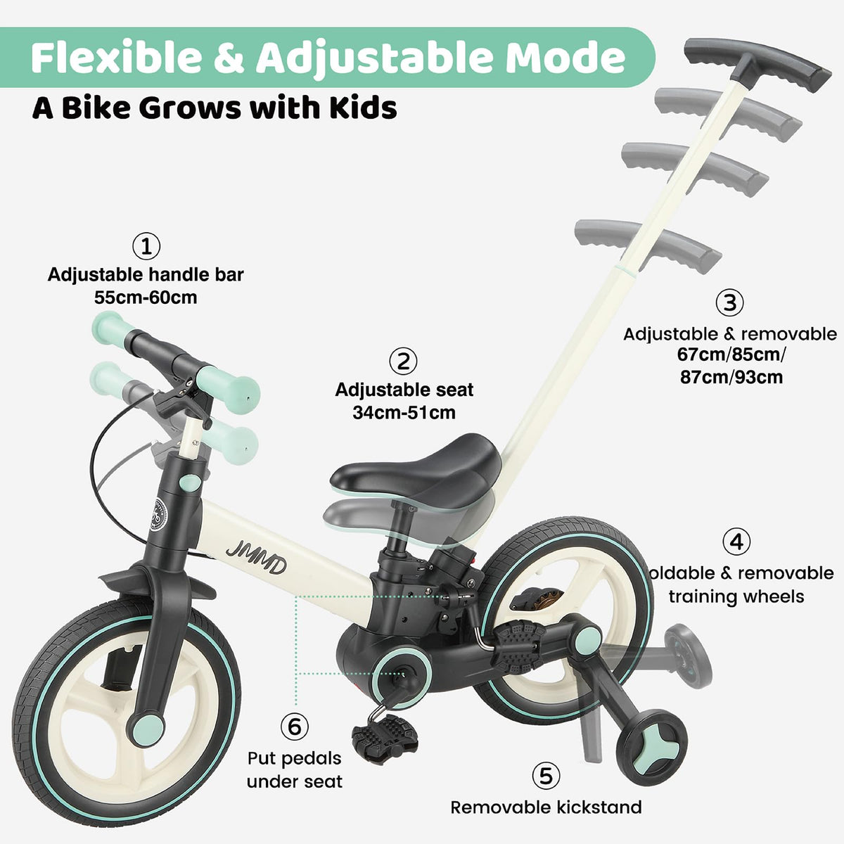 6-in-1 Convertible Toddler Bike product view 29
