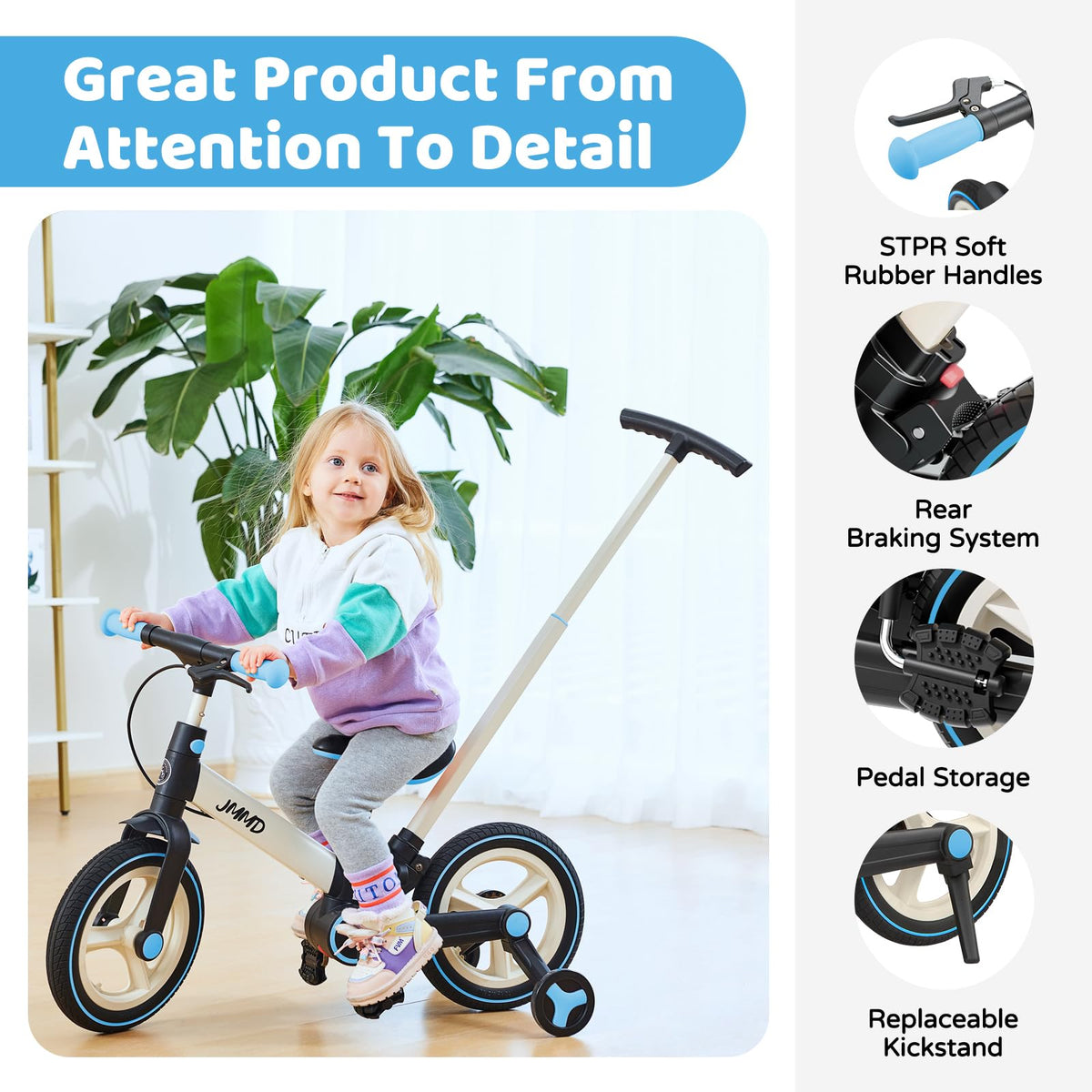 6-in-1 Convertible Toddler Bike product view 31