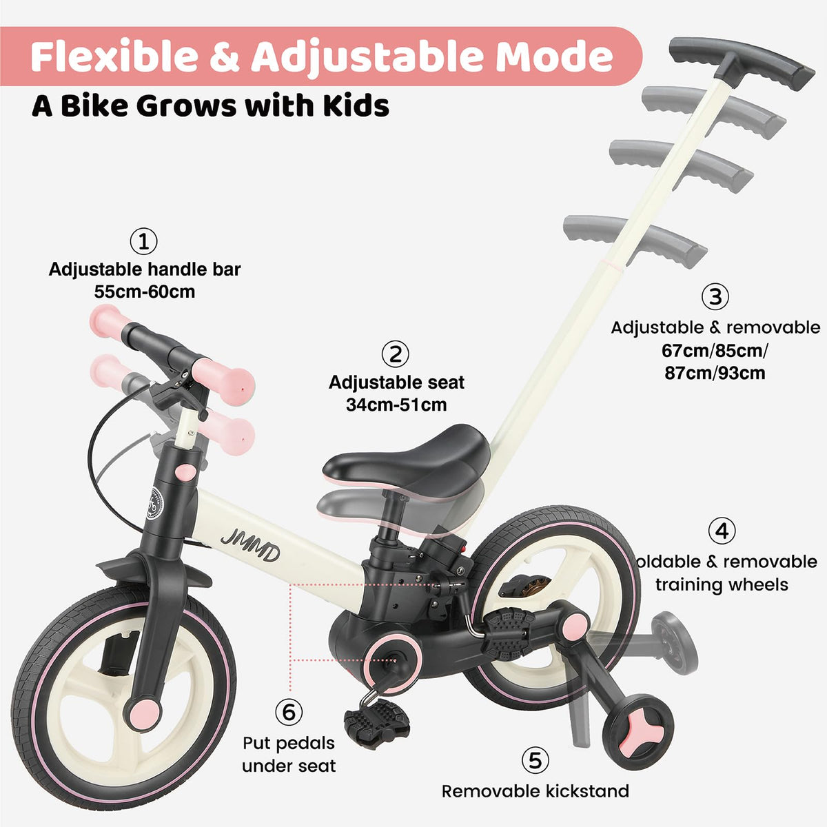 6-in-1 Convertible Toddler Bike product view 34