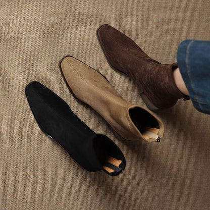 Marvia Genuine Suede Boots