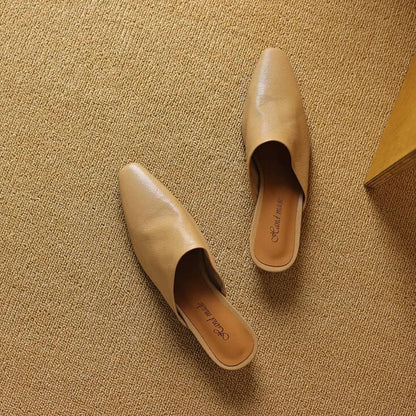 Serena Genuine Leather Mules