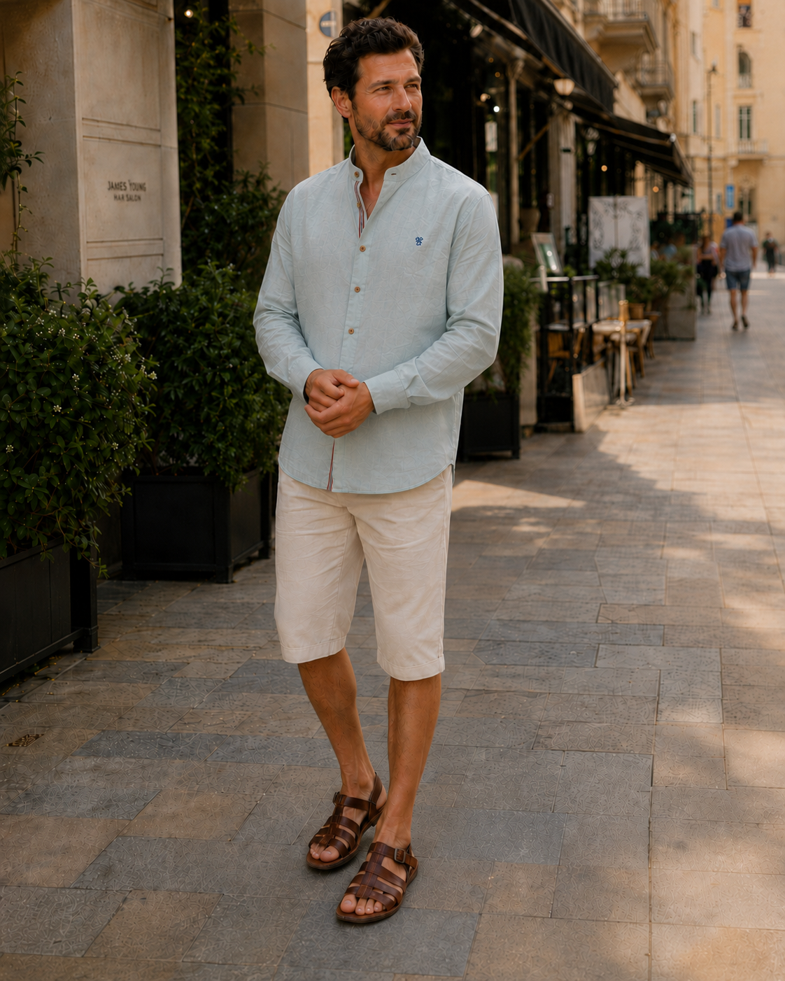 Traditional Trachten Men's Shirt with Modern Details