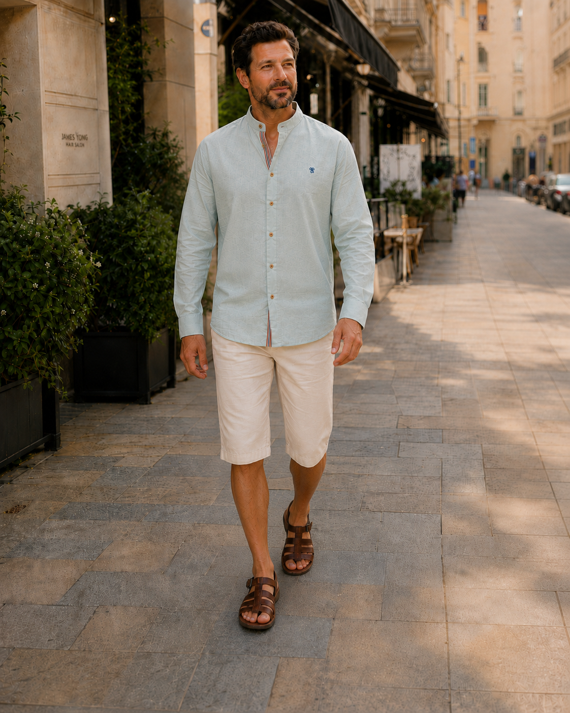 Traditional Trachten Men's Shirt with Modern Details