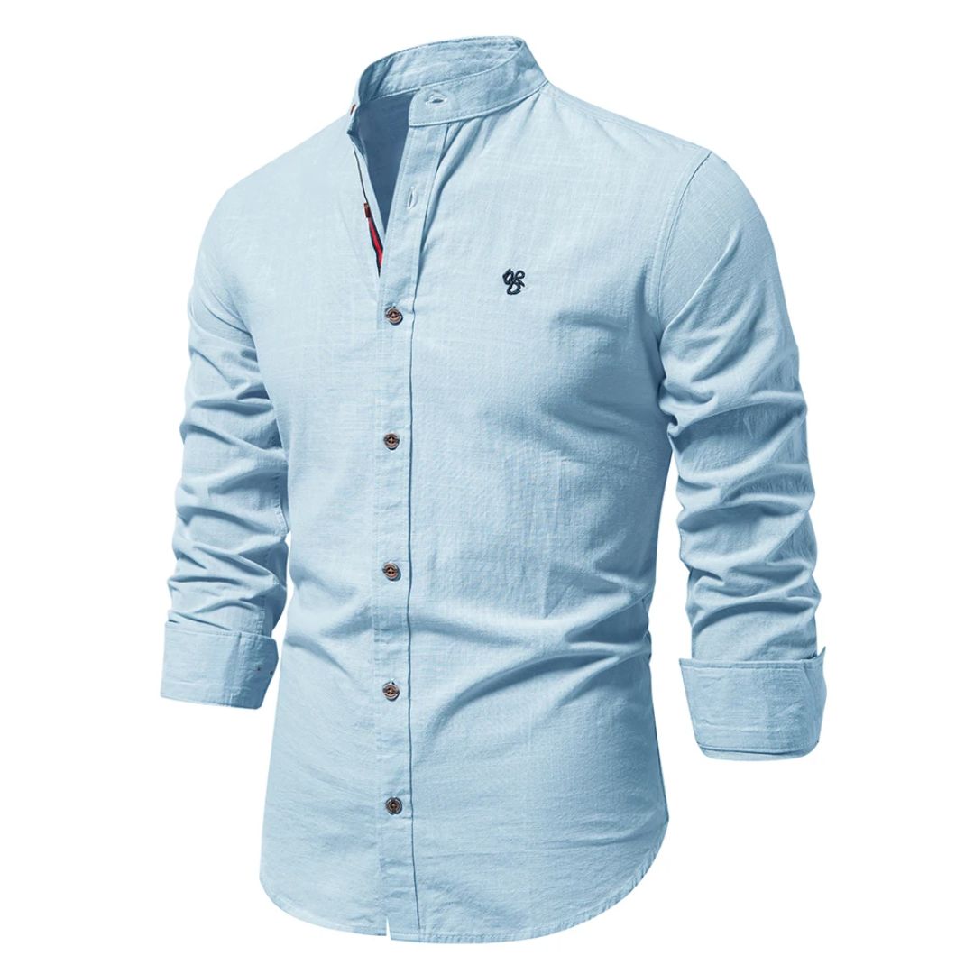 Traditional Trachten Men's Shirt with Modern Details