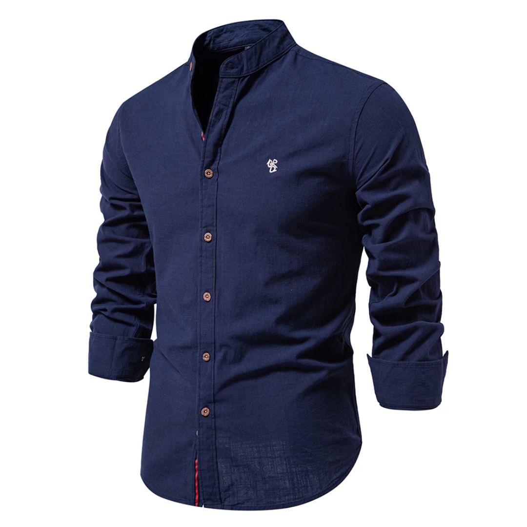Traditional Trachten Men's Shirt with Modern Details