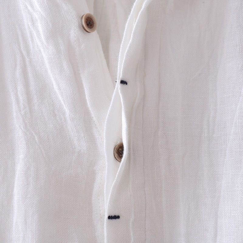 Short Sleeve Linen Shirt | Breathable Summer Fit Men