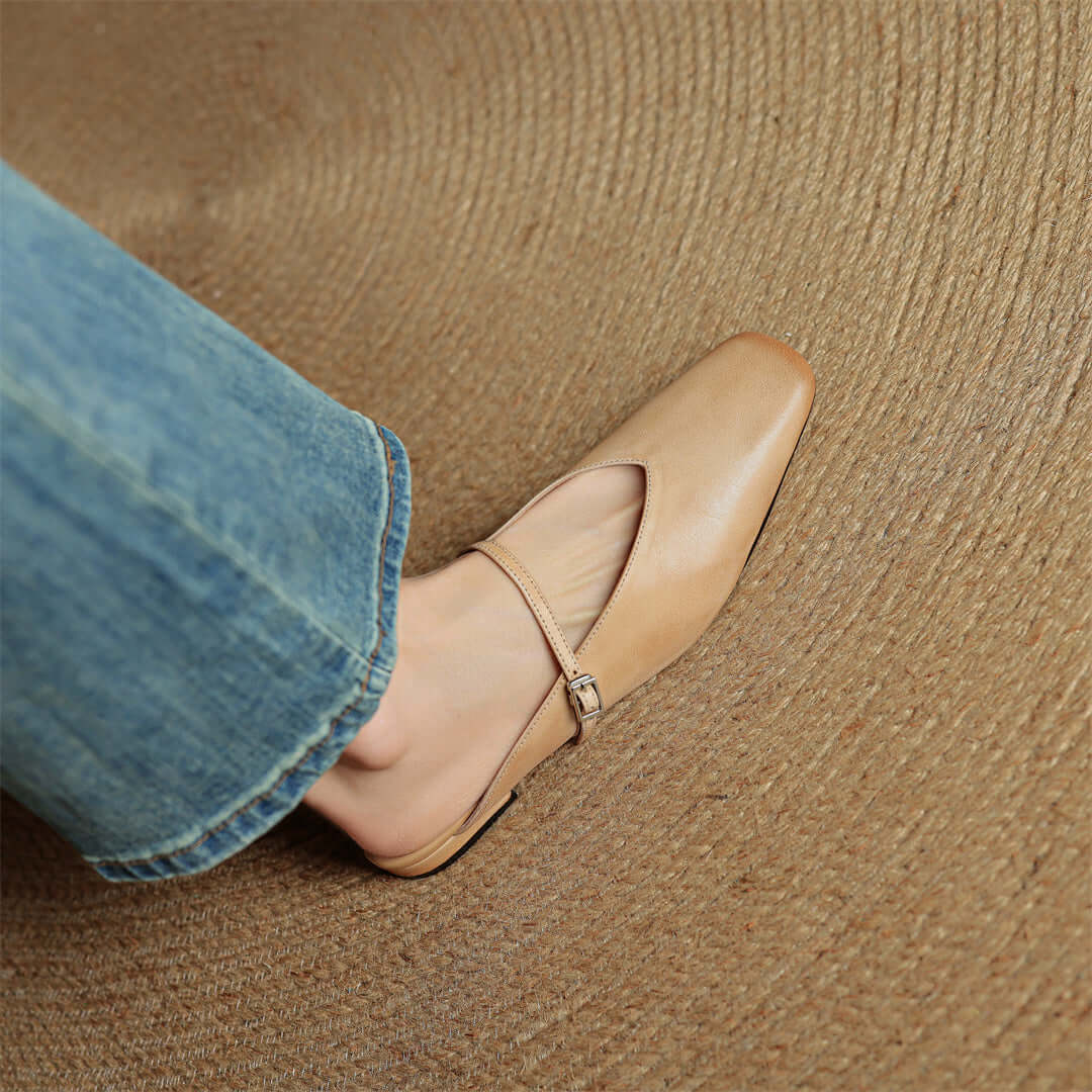 Elara Leather Mules