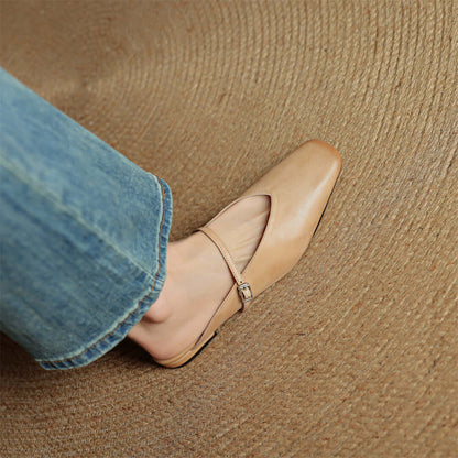 Elara Leather Mules