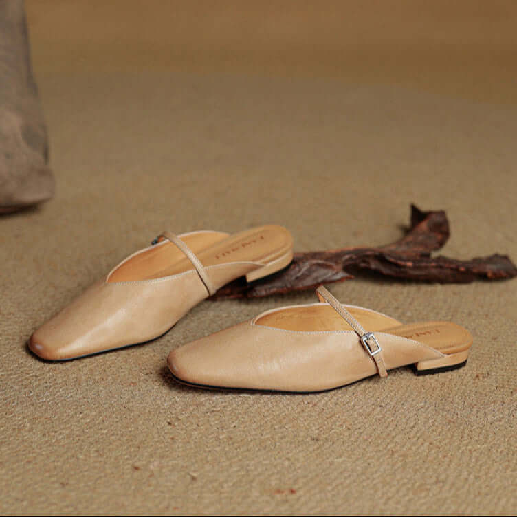 Elara Leather Mules
