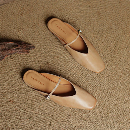 Elara Leather Mules