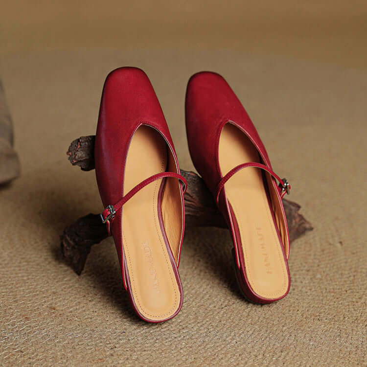 Elara Leather Mules