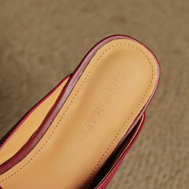 Elara Leather Mules