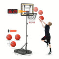 Adjustable Kids Basketball Hoop with Scoreboard product view 1