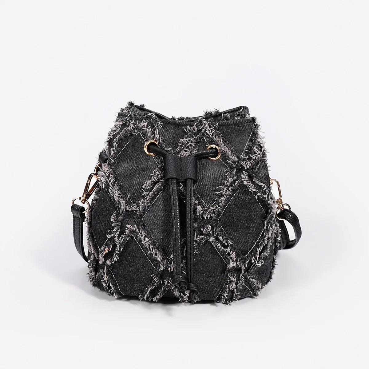 Cassia Denim Bucket Bag