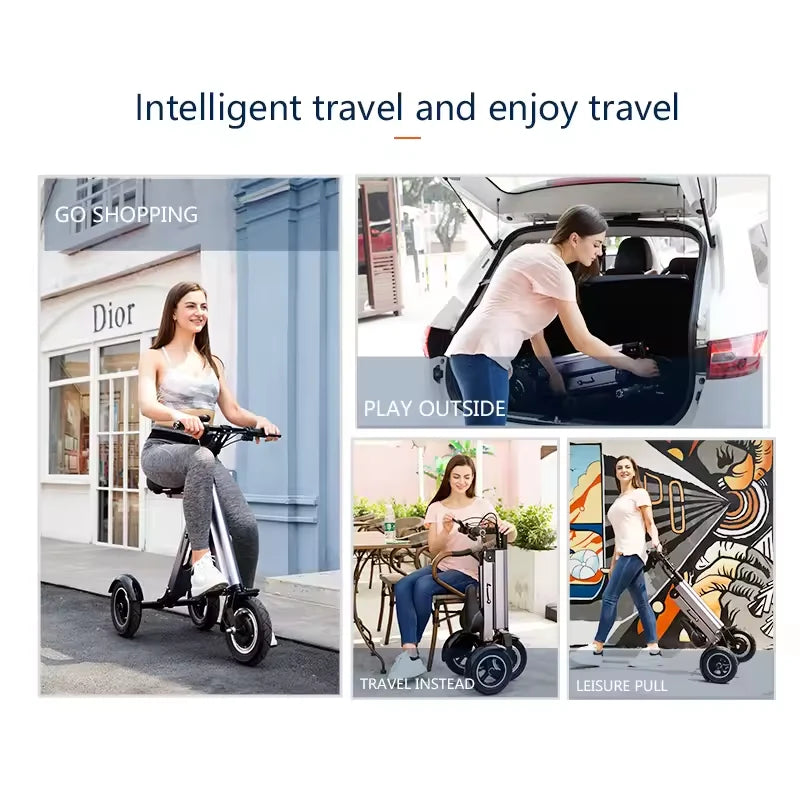 Foldable 3-Wheel Electric Tricycle Scooter product view 3