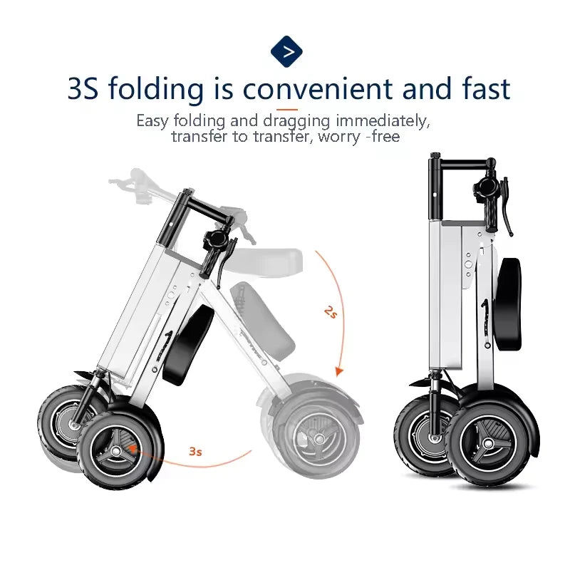 Foldable 3-Wheel Electric Tricycle Scooter product view 4