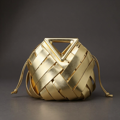 Victoria Handwoven Mini Bucket Bag