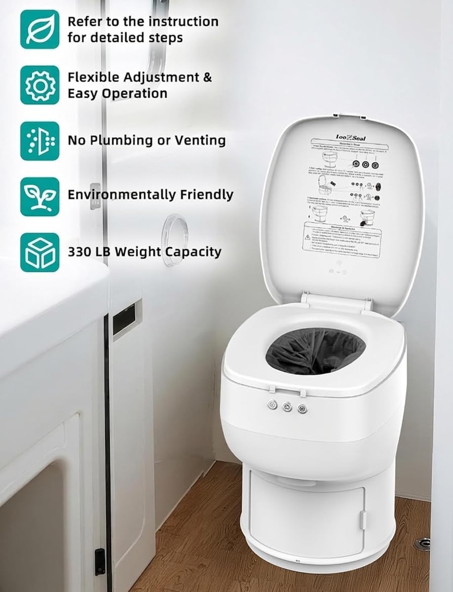 Rechargeable Waterless RV Toilet product view 3