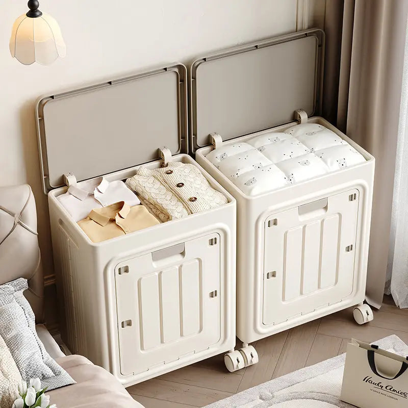 Rolling Laundry Hamper with Lid product view 1