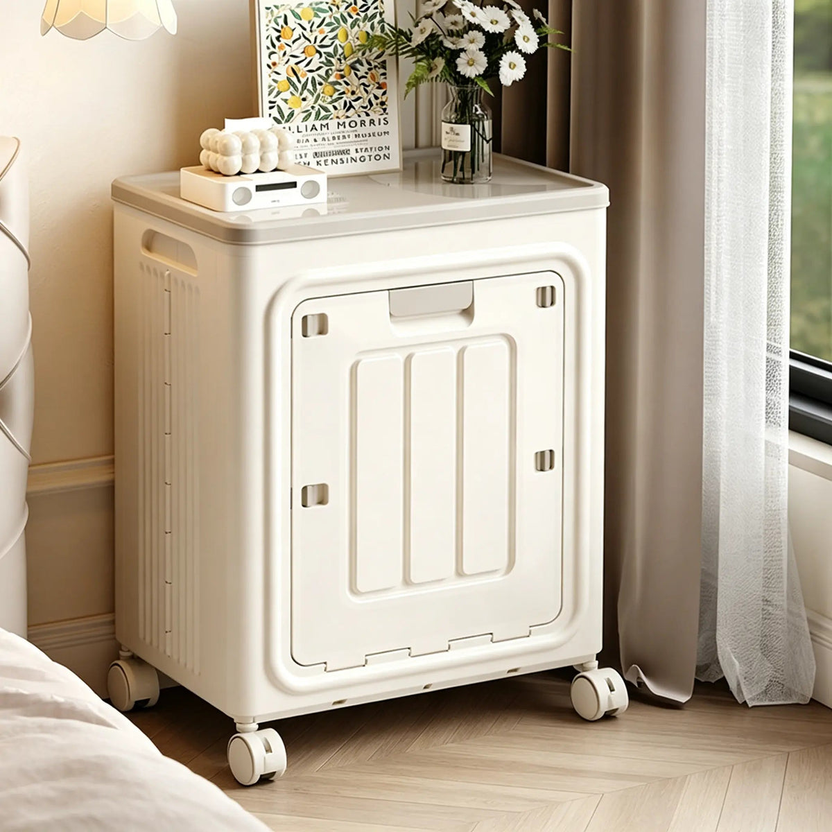 Rolling Laundry Hamper with Lid product view 4