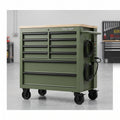 Rolling Tool Cabinet with Wooden Worktop product view 1