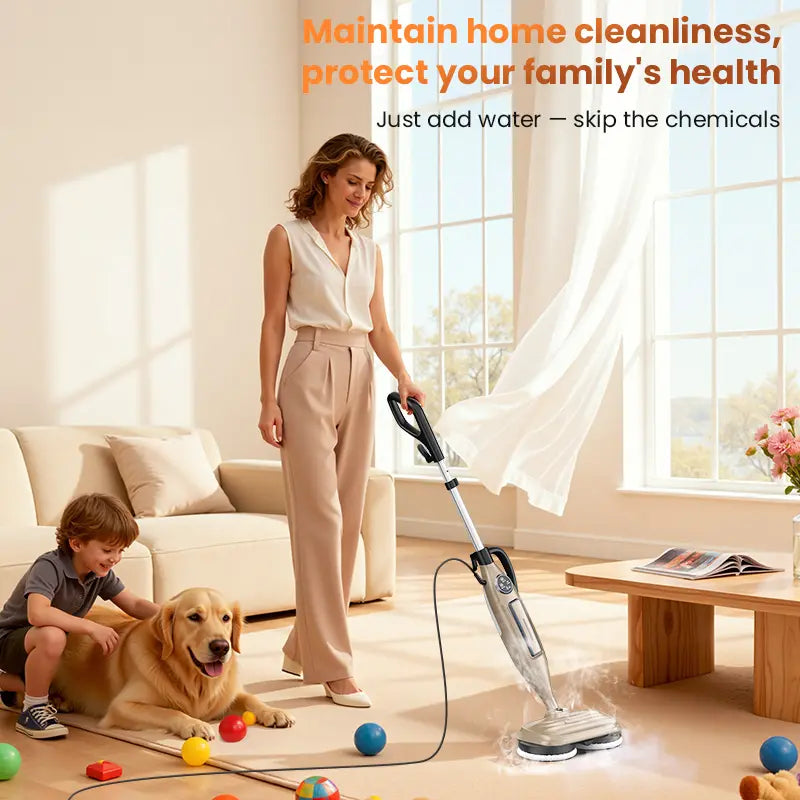 Rotating Steam Mop with Multiple Attachments product view 2